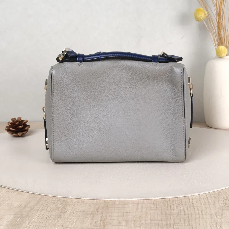 MCM Crossbody Bag Crossbody Bag Grey Calfskin 19 × 11 × 14 cm — cover view 3 of 5