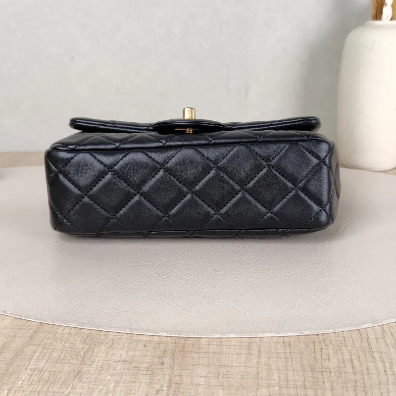 Chanel Crossbody Bag Classic Flap Large Mini CF Mini Black with Gold-Tone Hardware Lambskin mini 20 × 6 × 12 cm 29 — cover view 6 of 6