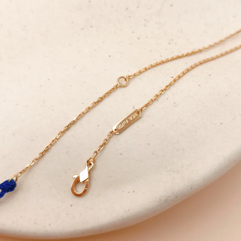 Van Cleef & Arpels Necklace Alhambra Alhambra Collection Yellow Gold 18KY ellow Gold Malachite Vintage Small 41cm — cover view 9 of 14