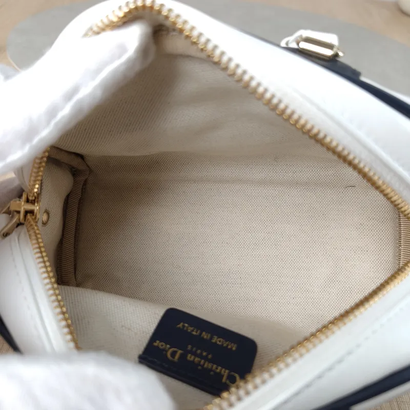 DIOR Crossbody Bag Vibe Bowling White CC alfskin Mini 17.5 × 8 × 10.5 cm — detail view 5 of 12