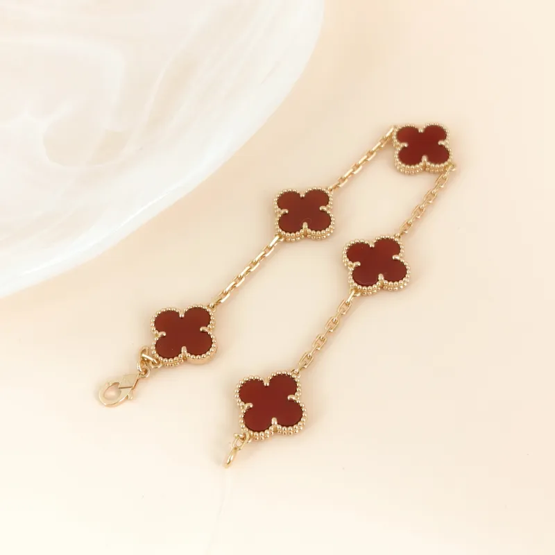 Van Cleef & Arpels Bracelet Alhambra Alhambra Collection Five-Motif Bracelet 18KY ellow Gold Vintage Small 19cm — cover view 2 of 8