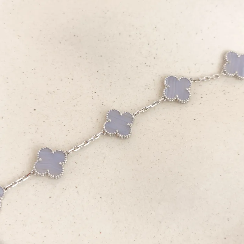 Van Cleef & Arpels Bracelet Alhambra Alhambra Collection Five-Motif Bracelet 18KW hite Gold Vintage Small17cm — cover view 2 of 10