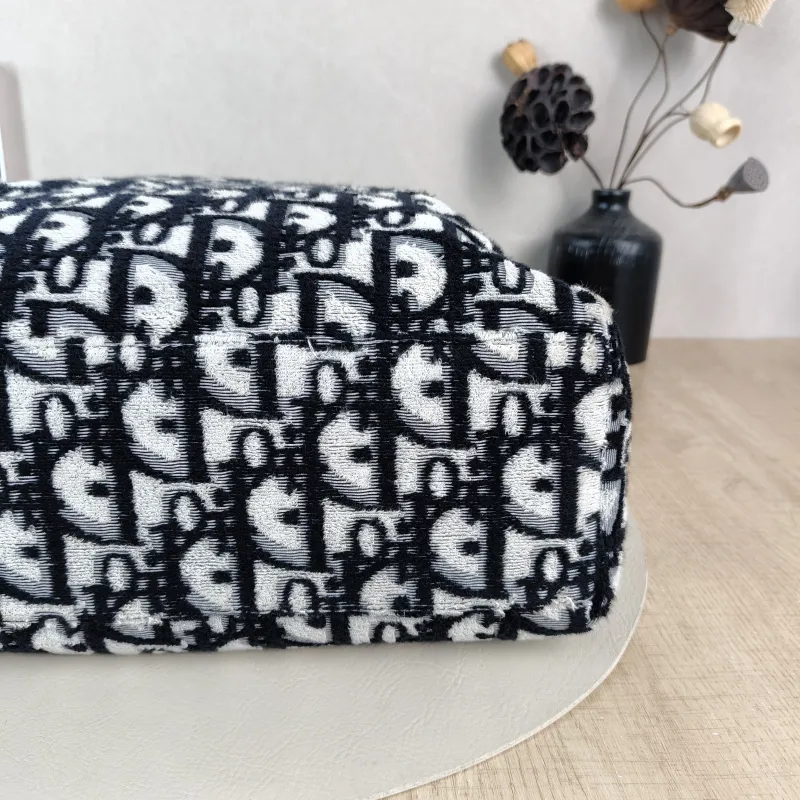 DIOR Shoulder Bag Shoulder Bag Black Monogram Nylon One Size 37 × 13 × 43 cm — detail view 9 of 10