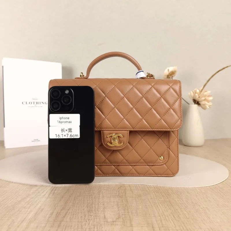 Chanel Backpack Backpack Brown Lambskin One Size23 × 6 × 18 cm — cover view 5 of 5