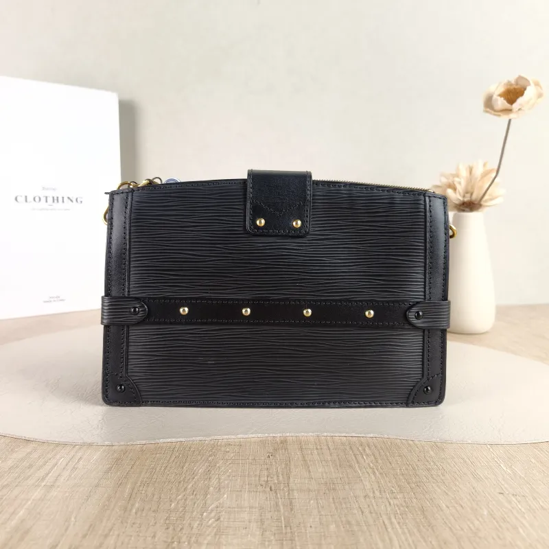 Louis Vuitton Crossbody Bag Trunk Clutch Box Black Epi Embossed Calfskin One Size TP10011820 — cover view 4 of 5