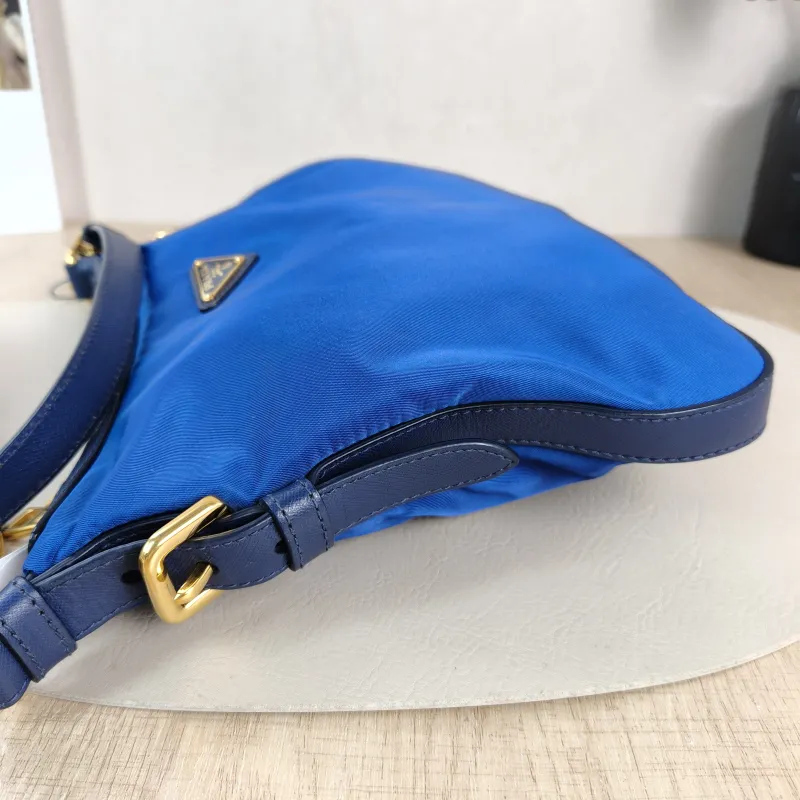 PRADA Crossbody Bag Messenger Bag Crossbody Bag Blue Nylon One Size 28 × 2 × 22 cm — detail view 5 of 10