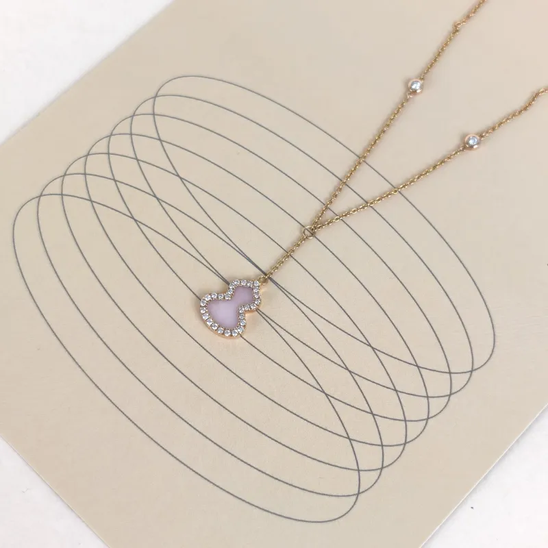 Qeelin Necklace Wulu Collection Necklace Pink18KY ellow Gold Pearl Diamond Small1.1-44 — cover view 5 of 7