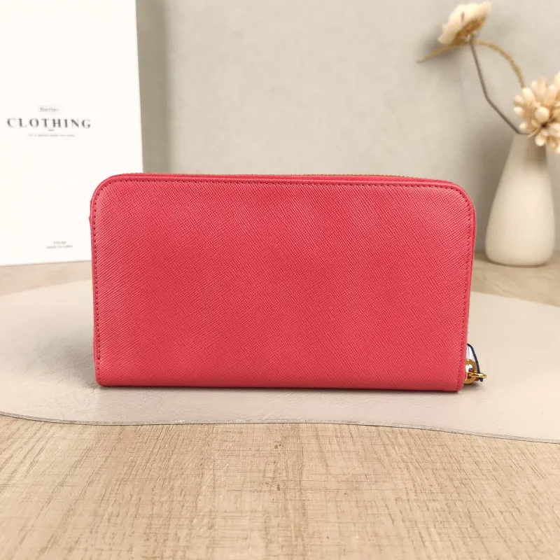 PRADA Wallet Wallet Red Calfskin Edition18.5 × 2 × 10.5 cm — cover view 6 of 6