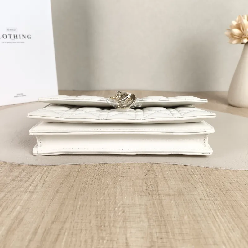 DIOR Shoulder Bag My Chain Bag White Lambskin mini21 × 4.5 × 11.5 cm — cover view 5 of 6