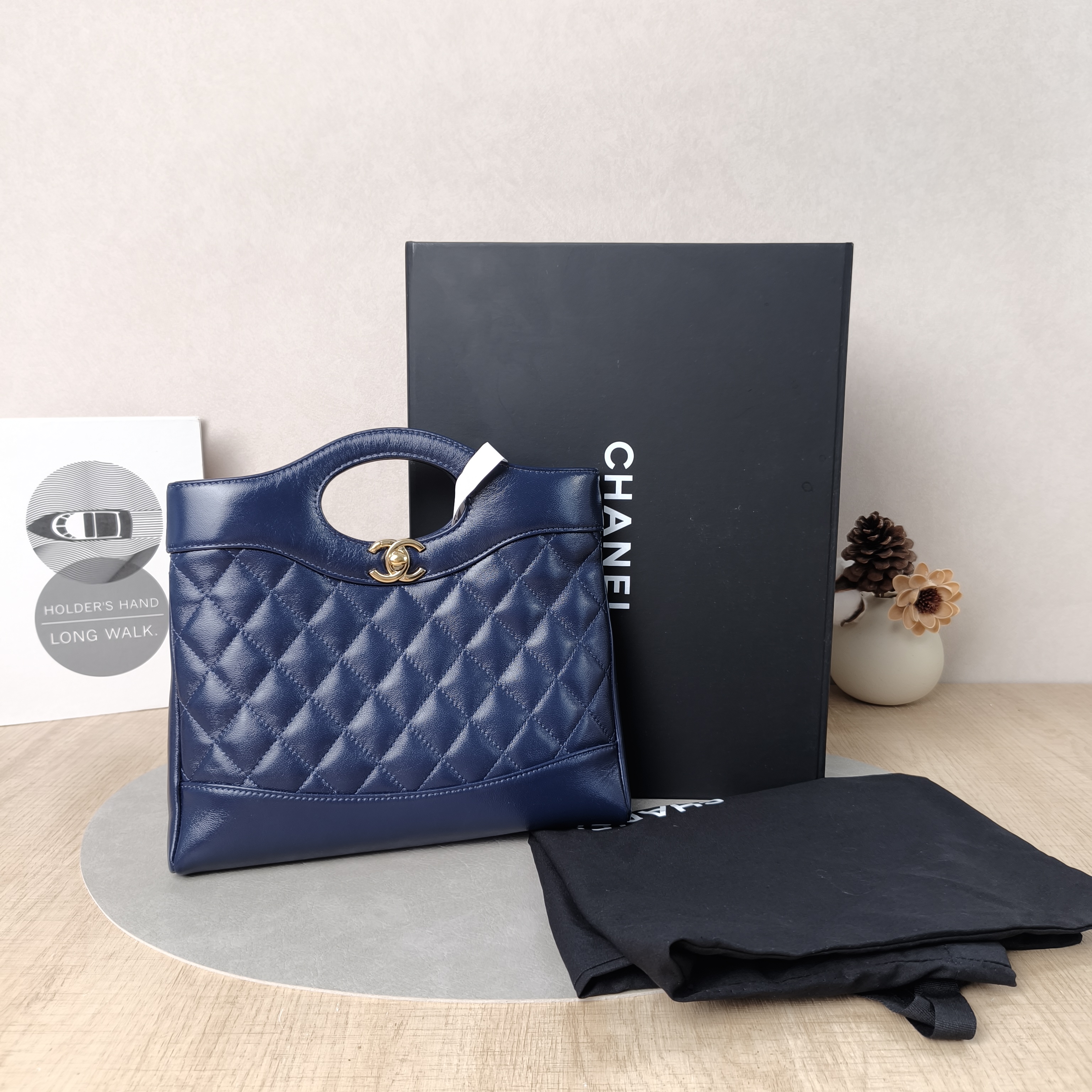 Chanel Crossbody Bag31Bag Navy Waxed Leathermini23 × 5.5 × 22 cm — cover view 4 of 6