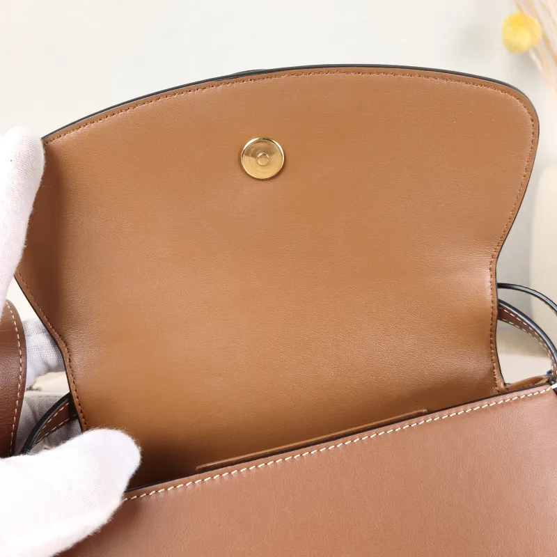 CELINE Crossbody Bag TABOU Brown Calfskin Mini 18 × 5 × 8 cm — detail view 4 of 11