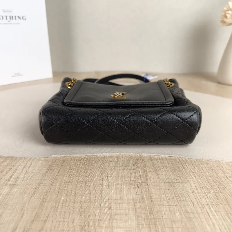 SAINT LAURENT Crossbody Bag NOLITA Black SL ambskinmini18 × 6 × 13 cm — cover view 3 of 5
