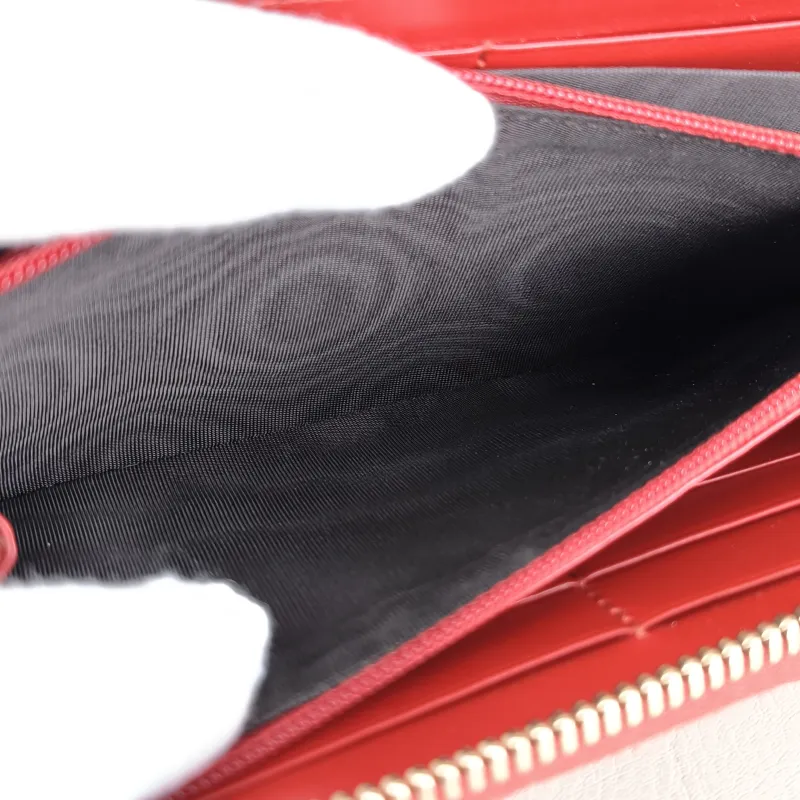 GUCCI Wallet Wallet Red Calfskin19 × 2.5 × 10 cm — detail view 7 of 12