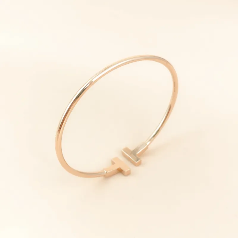 Tiffany&Co. Bangle TC ollection T Rose Gold Rose Gold 18KR ose Gold Diamond One Size 16.3cm โ cover view 7 of 8