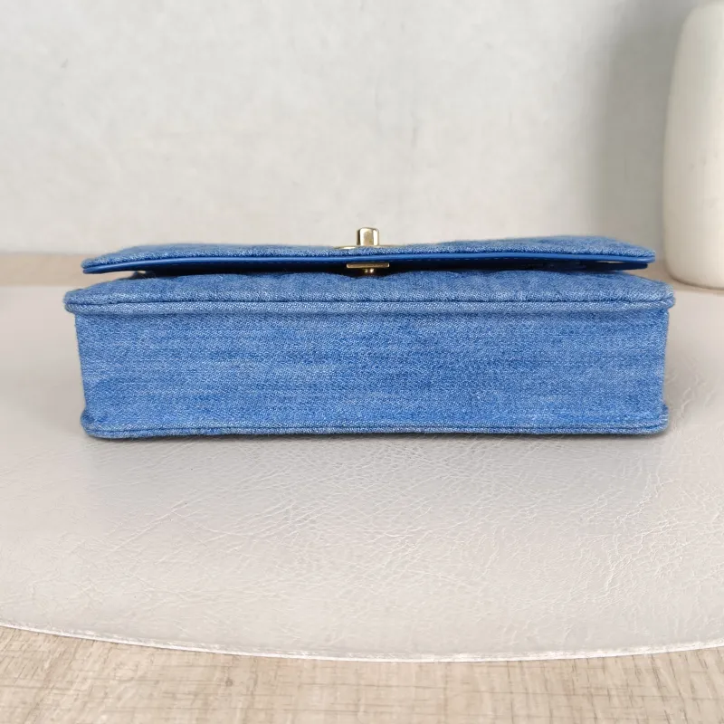 Chanel Crossbody Bag CF WOCWOC Bag Blue Mini 19.2 × 3.5 × 12.3 cm — cover view 4 of 5