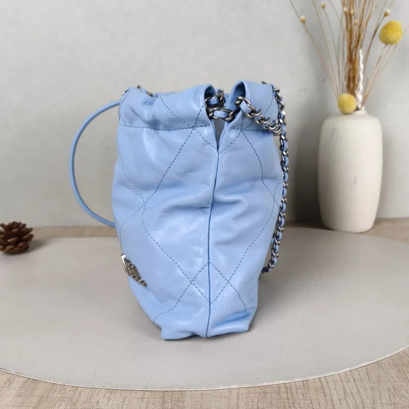 Chanel Shoulder Bag22Bag Blue CC alfskinmini20 × 6 × 19 cm — detail view 1 of 11