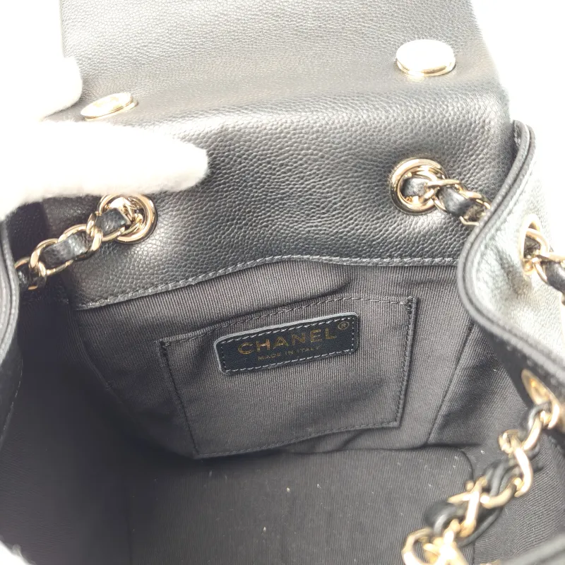 Chanel Backpack duma Black Grained Calfskin Small 18 × 9.5 × 19 cm — detail view 2 of 12