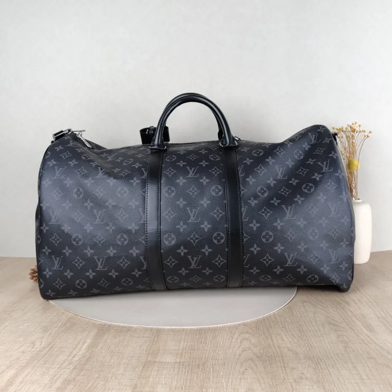 Louis Vuitton Crossbody Bag Keepall 55 Shoulder Strap Edition Monogram PVC55 × 26 × 31 cm