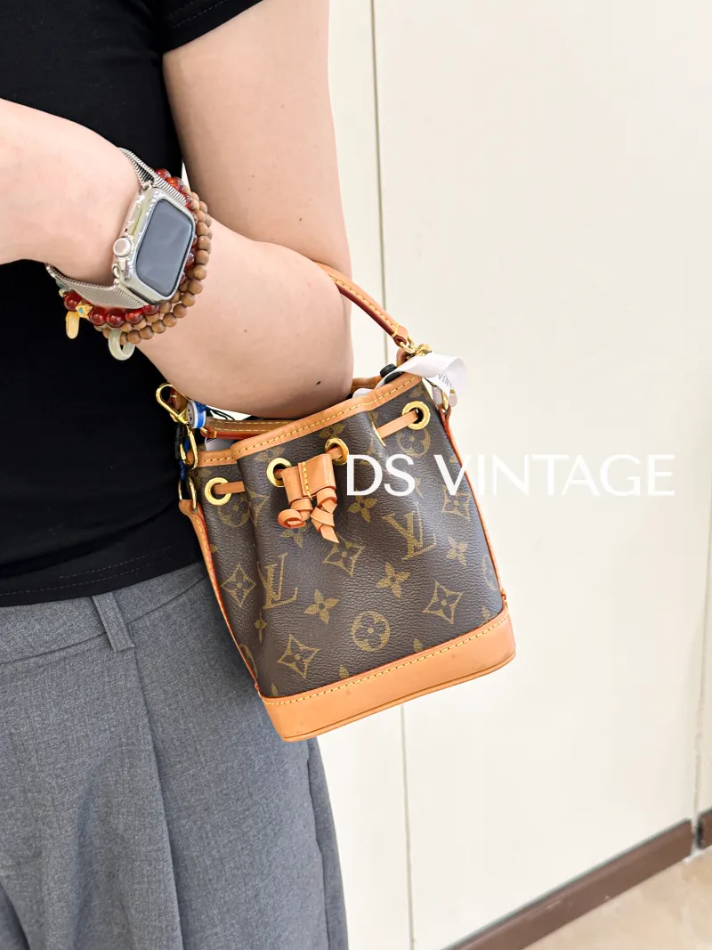 Louis Vuitton Crossbody Bag NANO NÉONOÉ Bucket Bag Nano Monogram PVC nano 13 × 10 × 16 cm — on-model view 4 of 4
