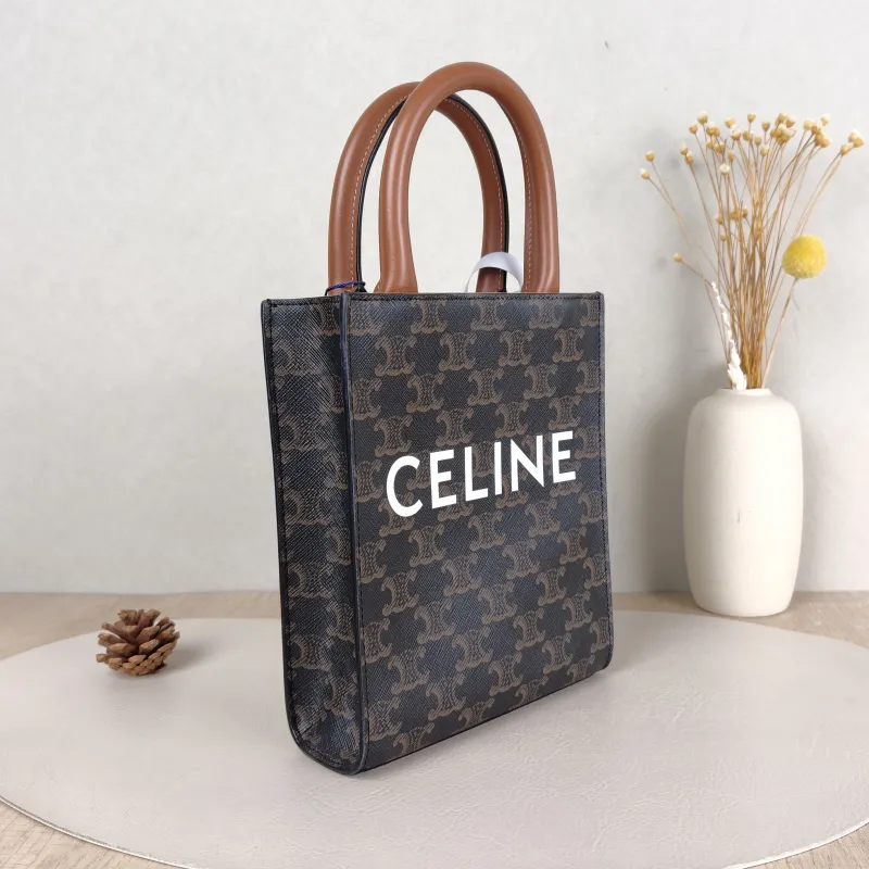 CELINE Crossbody Bag CABAS Mini Monogram PV Cmini17 × 4 × 20.5 cm — cover view 4 of 5