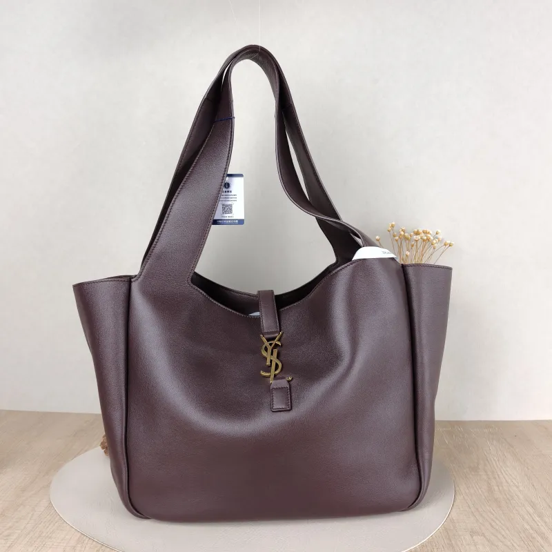 SAINT LAURENT Shoulder Bag LE 5 À 7 BEA Calfskin One Size 50 × 18 × 28 cm