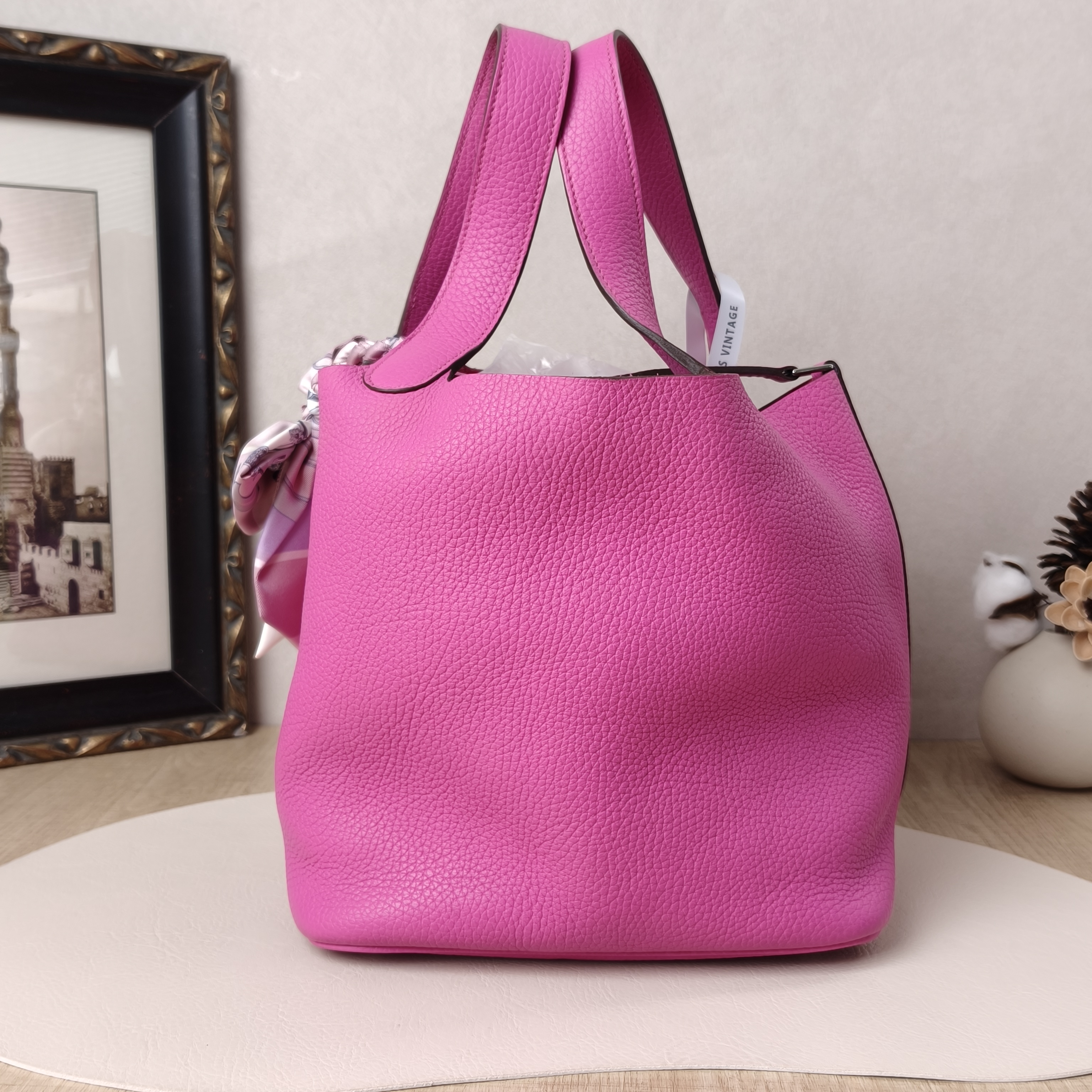 Hermès Top Handle Bag Picotin Lock 22 22P9 Taurillon Clemence TC Calfskin22 × 17 × 21 cm — cover view 7 of 9