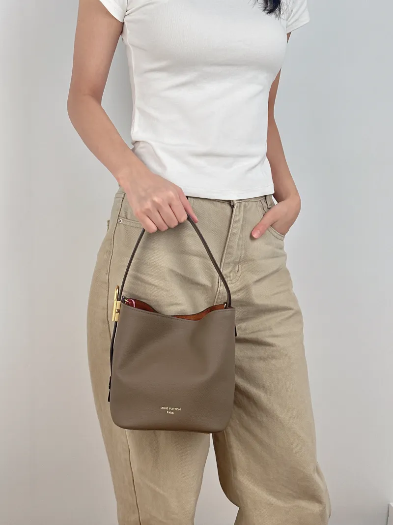 Louis Vuitton Top Handle Bag LOW KEY ALL IN BB Calfskin BB 16 × 12 × 18 cm — on-model view 4 of 4