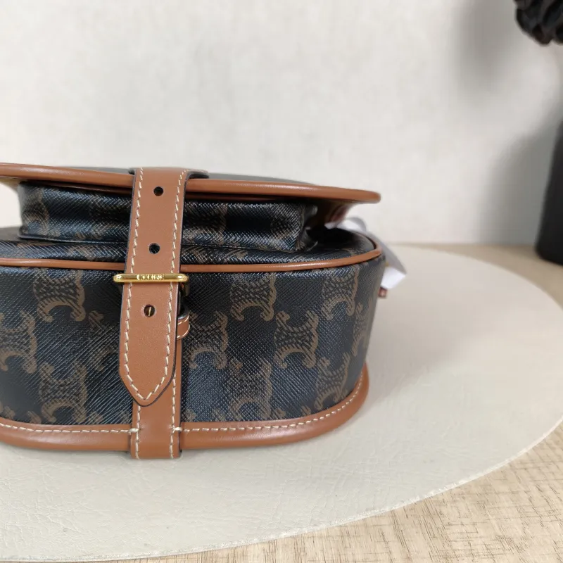 CELINE Crossbody Bag FOLCO Monogram PVC Medium 18.5 × 8 × 17 cm — detail view 12 of 13