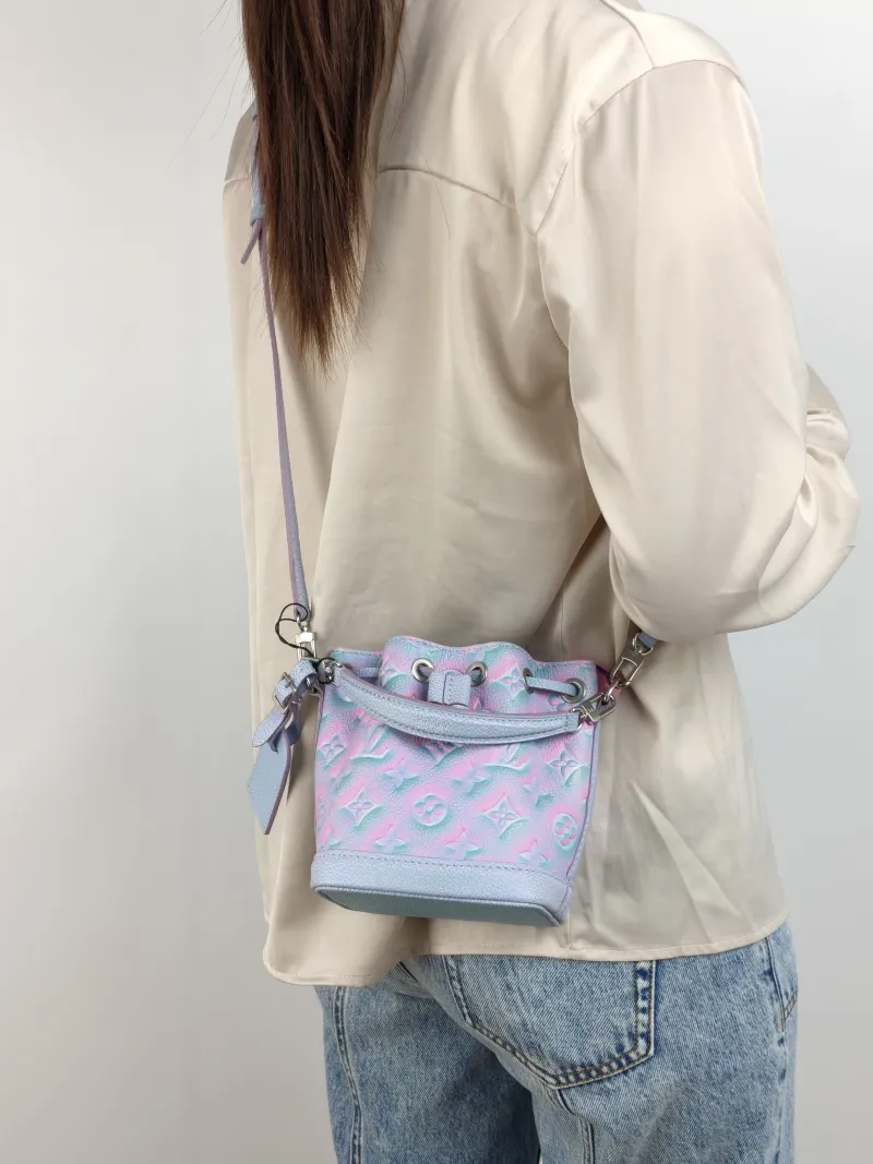 Louis Vuitton Shoulder Bag NANO NOÉ Bucket Bag Nano Collection Calfskin nano 13 × 10 × 16 cm — on-model view 2 of 3