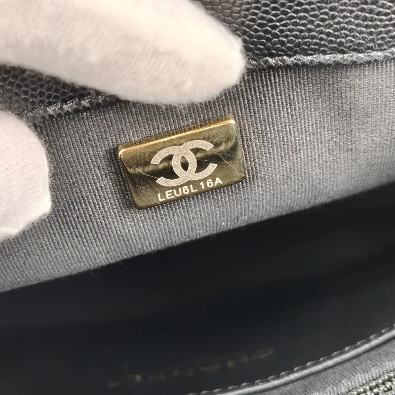 Chanel Backpackado Backpack Black Grained Calfskin One Size20 × 8 × 22 cm — detail view 4 of 13