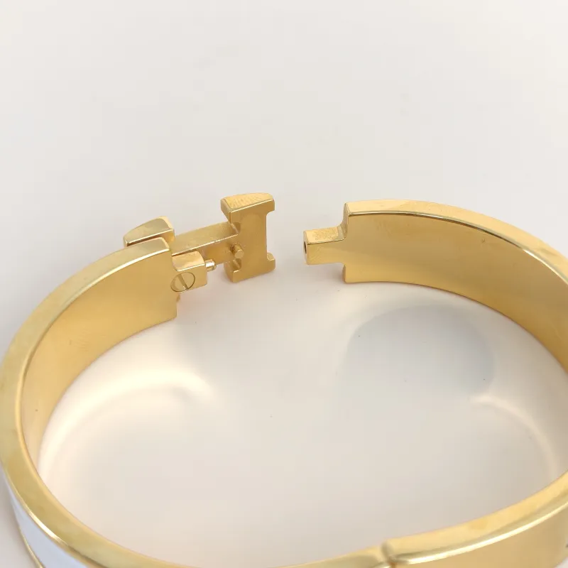 Hermès Bangle Clic HB angle White One Size16cm — cover view 5 of 7