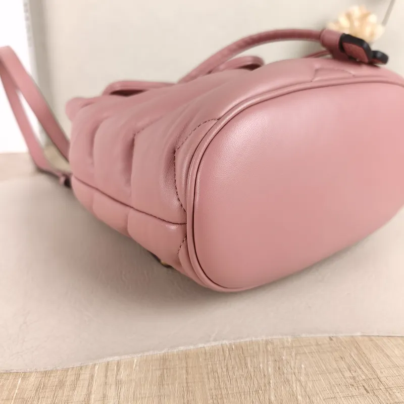 GUCCI Backpack GG Marmont Marmont Backpack Pink Lambskin Mini 20 × 11 × 19 cm — detail view 1 of 11