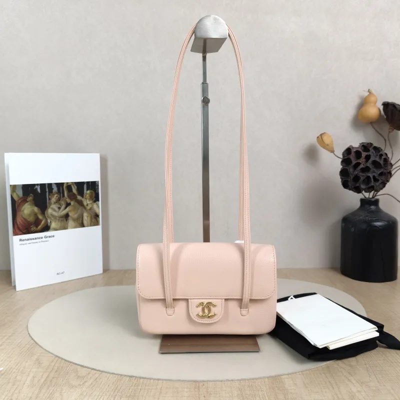 Chanel Shoulder Bag26p preppy coco Pink Grained Calfskinmini17 × 5 × 11.5 cm — cover view 3 of 6