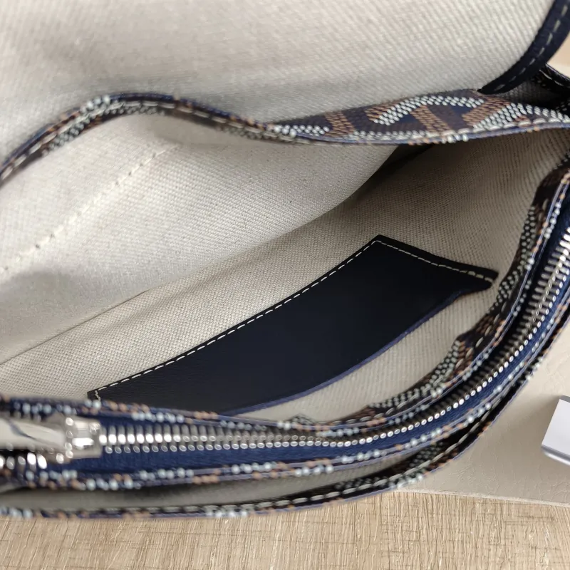 GOYARD Crossbody Bag PLUMET Blue PVC One Size 20.5 × 2.5 × 14 cm — detail view 9 of 9