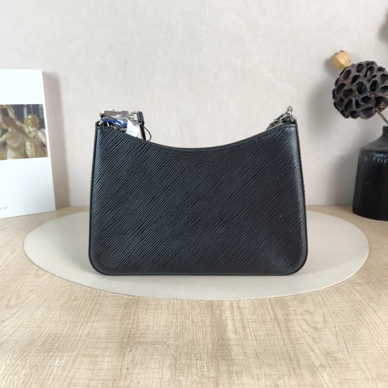 Louis Vuitton Crossbody Bag MARELLE Black Epi Embossed Calfskin Small 25 × 8 × 15 cm — cover view 2 of 5