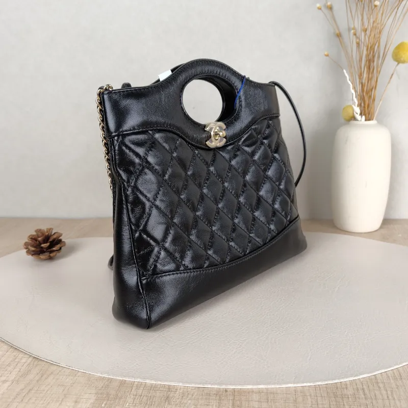 Chanel Crossbody Bag31Bag Black Waxed Leathermini23 × 5.5 × 22 cm — cover view 2 of 5