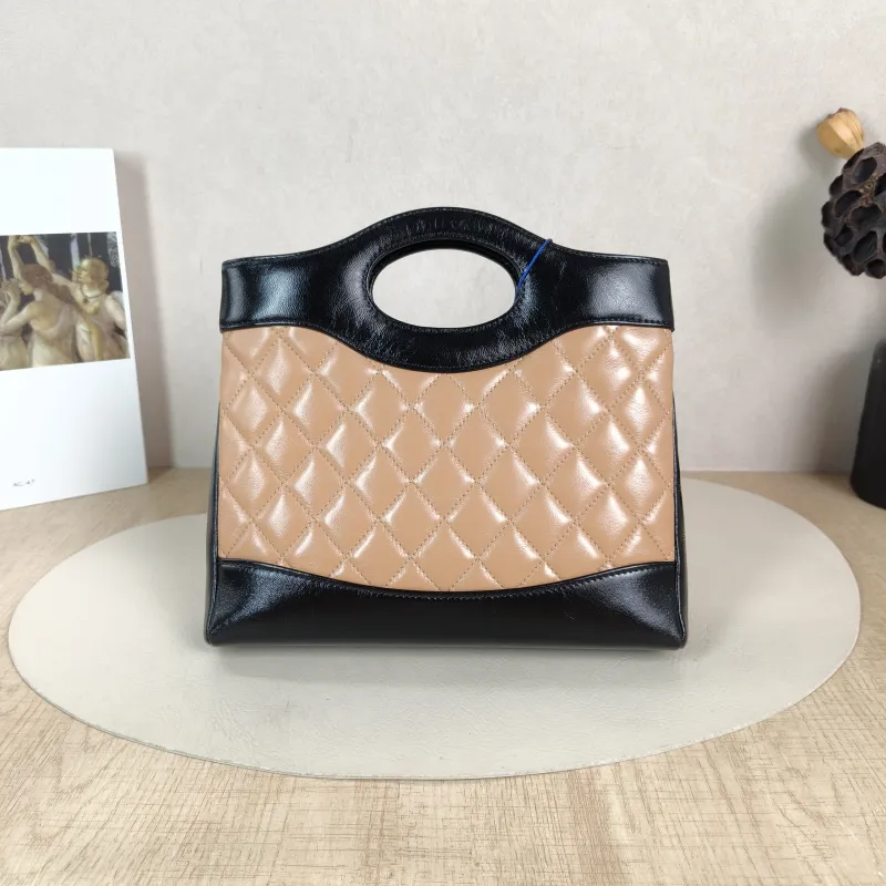 Chanel Crossbody Bag 31Bag Beige Black Lambskin Mini 23 × 5.5 × 22 cm — cover view 4 of 6