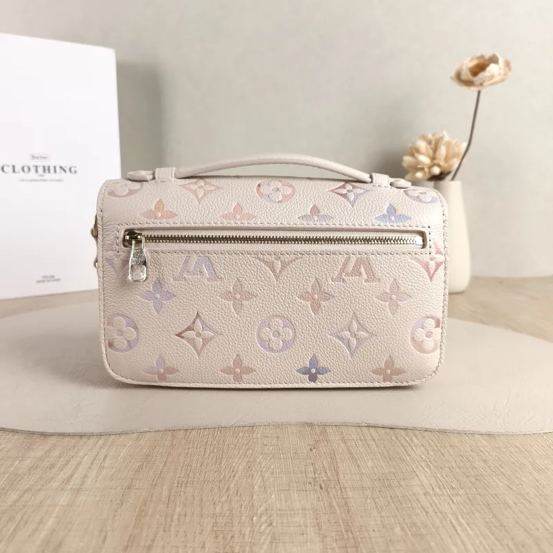 Louis Vuitton Crossbody Bag Pochette Métis East West Empreinte Embossed Calfskin Small 21.5 × 6 × 13.5 cm — cover view 3 of 6