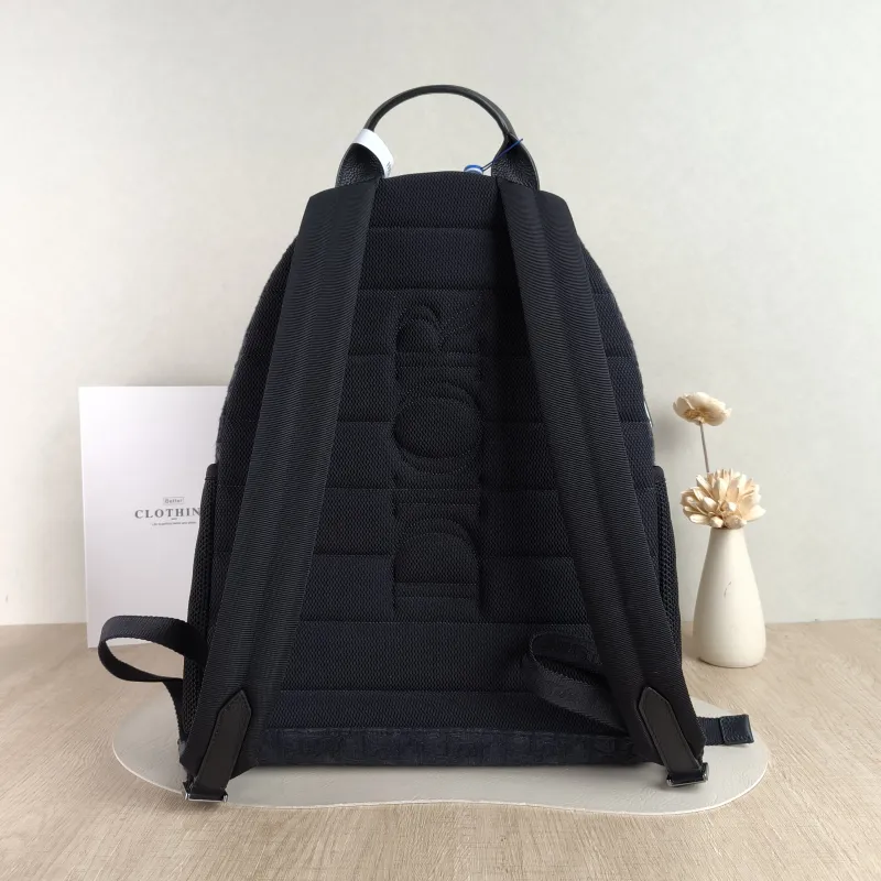 DIOR Backpack Black Canvas 32.5*13.5**42 — cover view 4 of 4