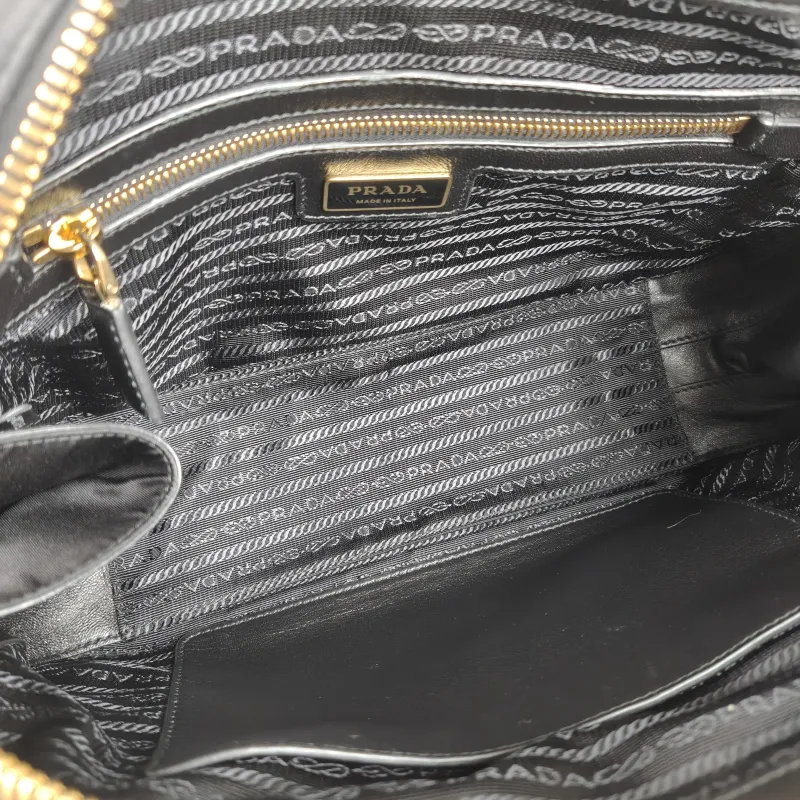 PRADA Top Handle Bag Black Nylon One Size 31 × 9 × 18 cm — detail view 5 of 13