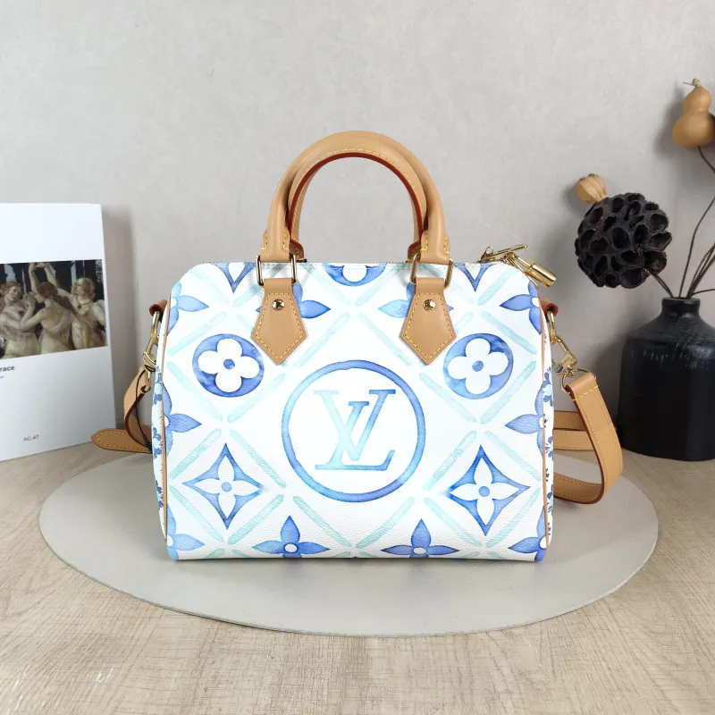 Louis Vuitton Top Handle Bag Speedy25 PVC One Size 25 × 15 × 19 cm