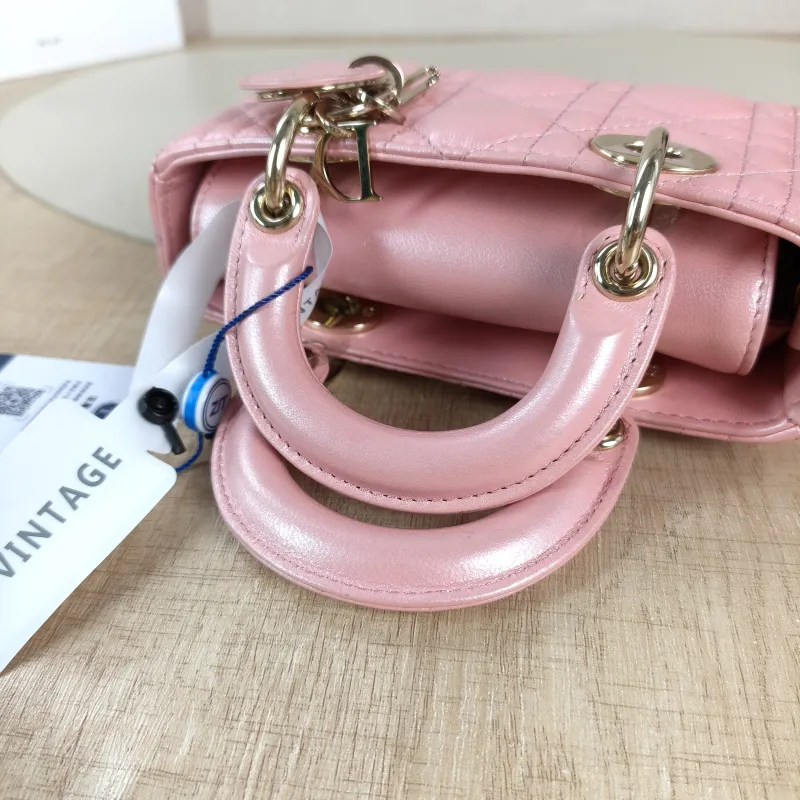 DIOR Crossbody Bag Lady D-Joy Lambskin Mini 16 × 5 × 9 cm — detail view 7 of 12