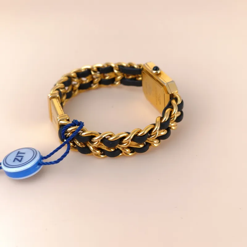 Chanel Watch Première Édition Originale Black with Gold-Tone Hardware Black with Gold-Tone Hardware M 26.1mm x 20mm x 7.6mm — cover view 7 of 7