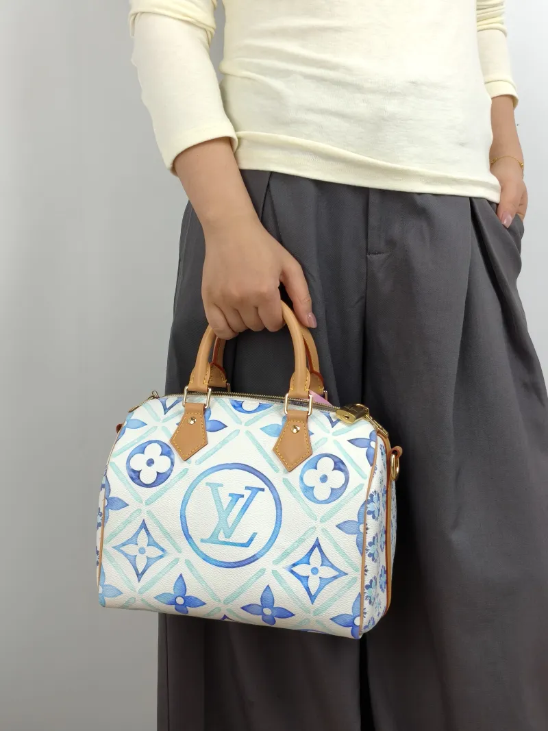 Louis Vuitton Top Handle Bag Speedy25 PVC One Size 25 × 15 × 19 cm — on-model view 2 of 2