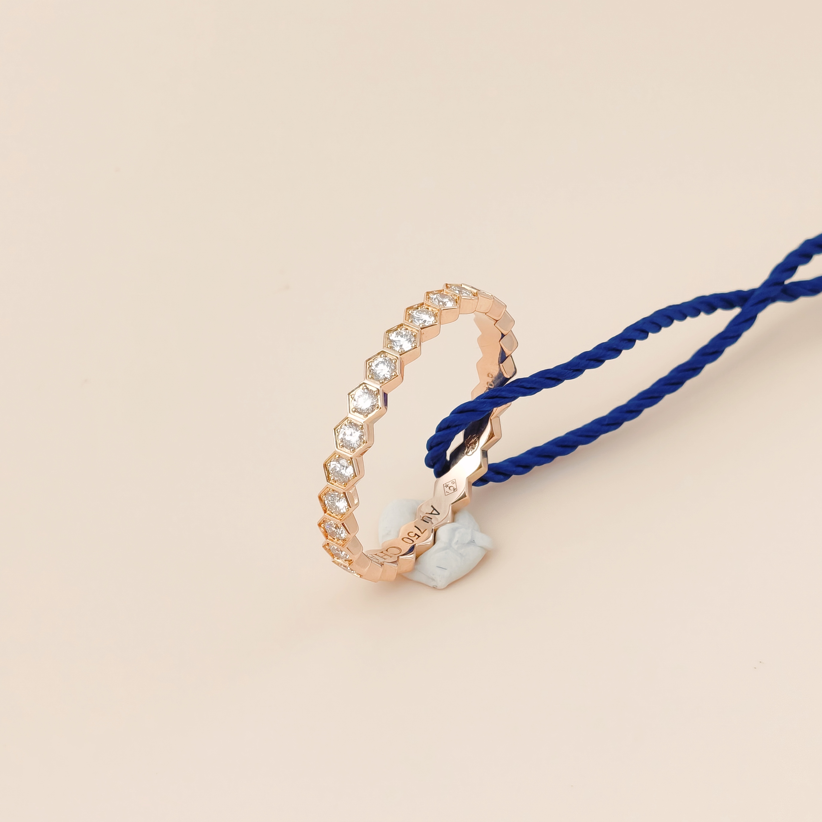 CHAUMET Ring Bee de · Collection Pavé Diamond Ring Rose Gold Diamond18KR ose Gold One Size50 — cover view 7 of 8