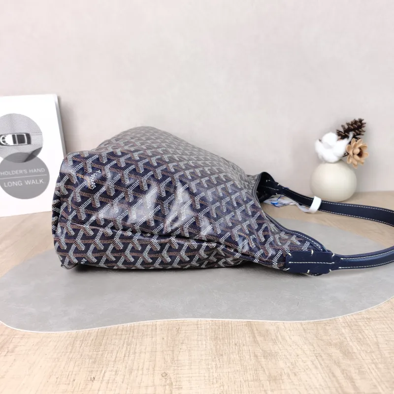GOYARD Shoulder Bag Boheme Hobo​ Blue PVC Small 43 × 14 × 27 cm — detail view 8 of 12