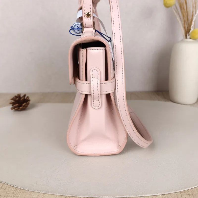 DELVAUX Top Handle Bag Tempete Top Handle Bag Pink Calfskin Small21.5 × 8.5 × 19.5 cm — cover view 6 of 8