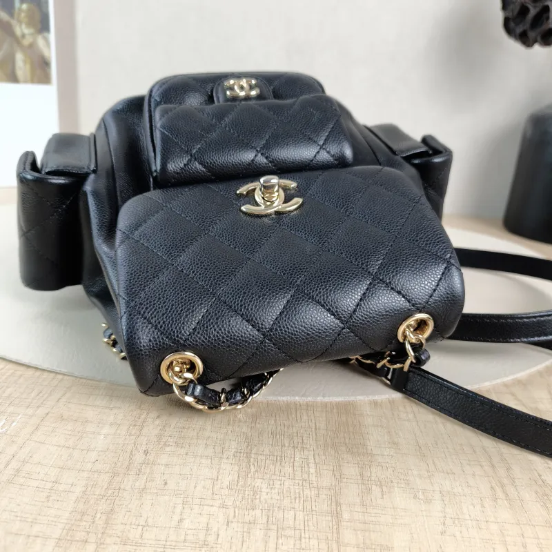 Chanel Backpackduma Black Calfskin Small18 × 9.5 × 19 cm — detail view 6 of 12