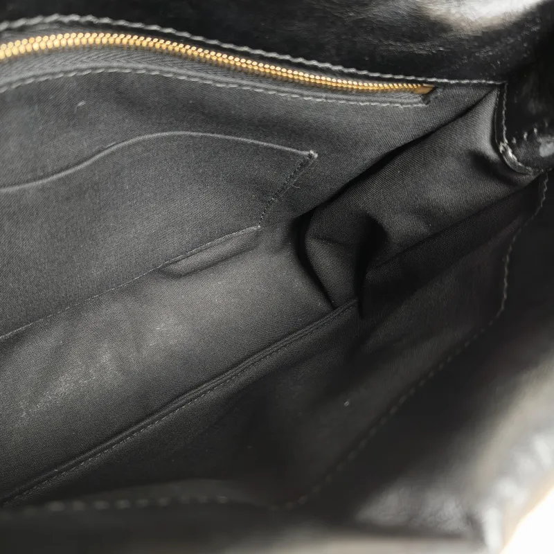 BALENCIAGA Shoulder Bag Shoulder Bag Black with Gold-Tone Hardware Calfskin One Size 25 × 9 × 19 cm — detail view 6 of 10