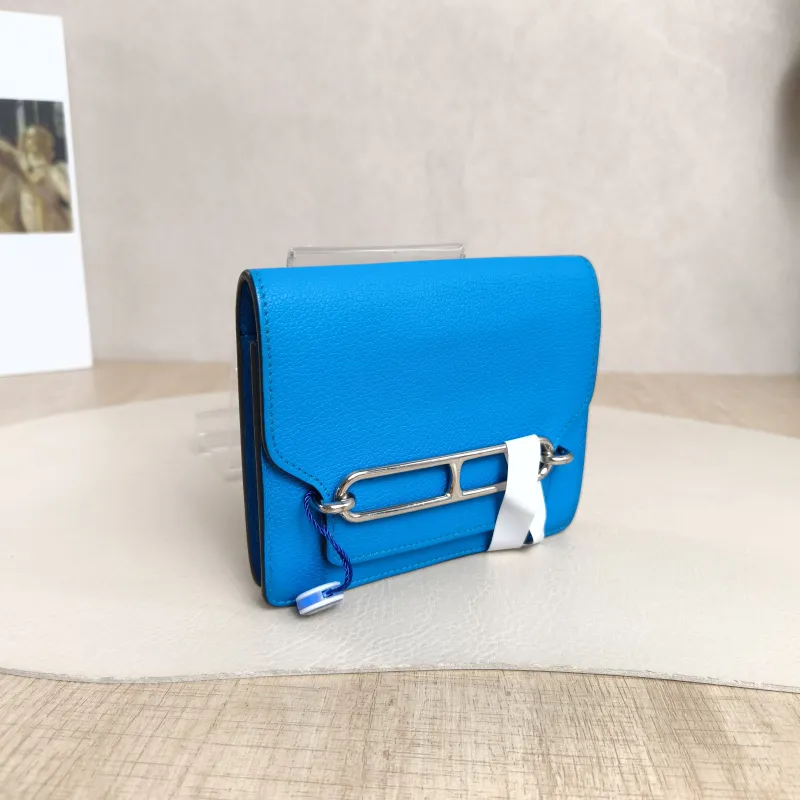 Hermès Wallet Roulis Slim Belt Bag Wallet Blue Evercolor Calfskinmini12.5 × 3 × 10.5 cm — cover view 2 of 4